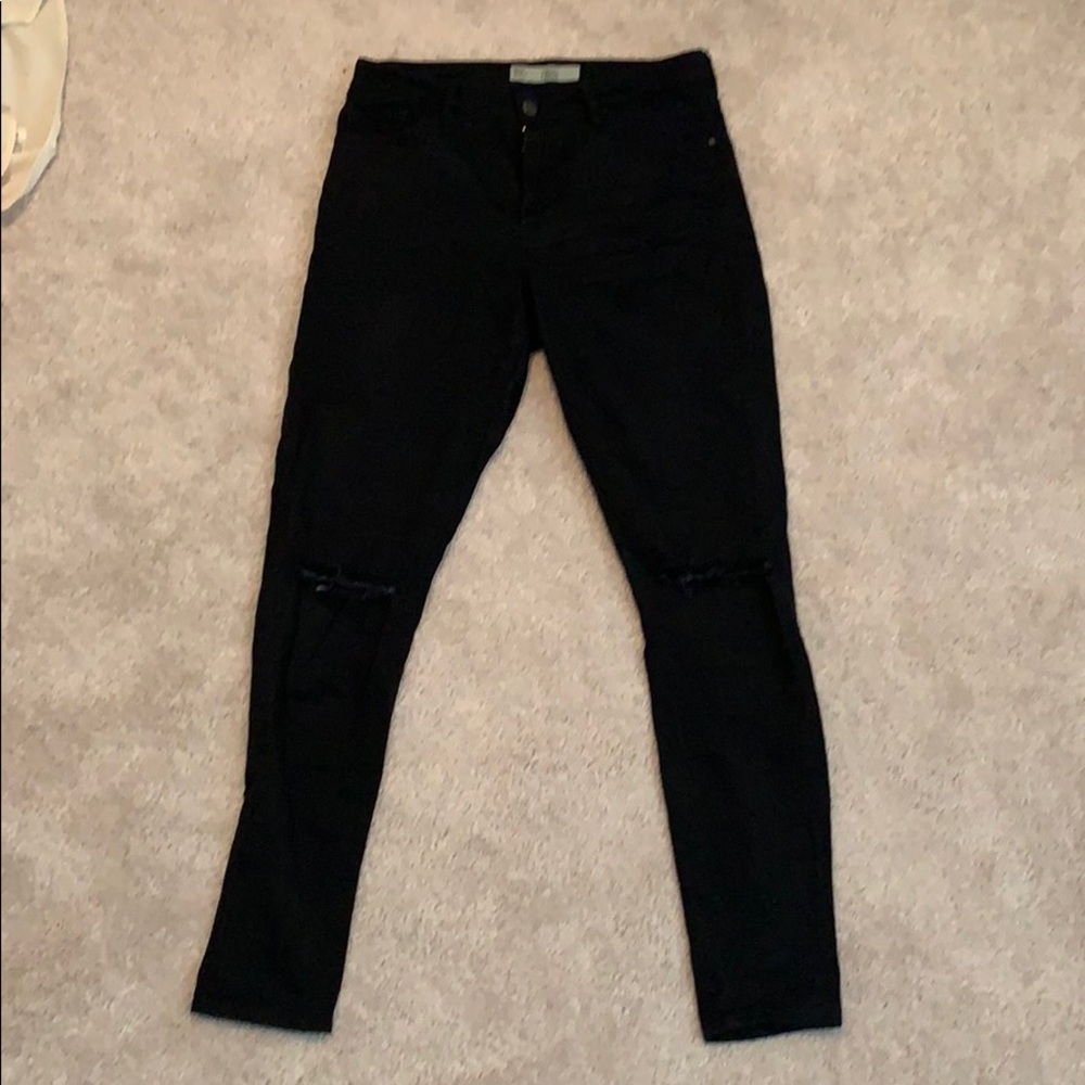 Distressed Knee Topshop Moto Jeans: Leigh